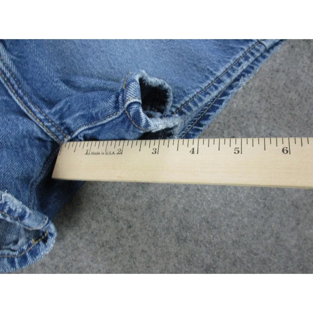 Levis Shorts Womens 26 Blue High Loose Premium Big E Denim Relaxed Medium Wash